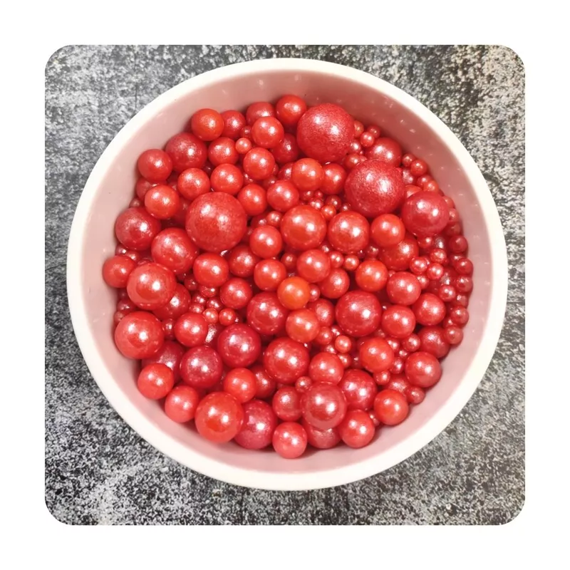 Red pearls sprinkles
