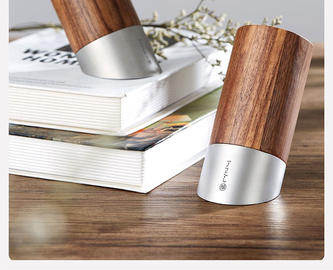 Pen Steel Wood Inclined Pen Holder Walnut Wood