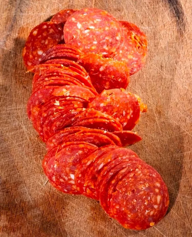 Pork Extra Cured & Smoked Pepperoni 500 Gms