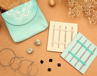 MINDFUL PETITE MIDI INTERCHANGEABLE CIRCULAR KNITTING NEEDLE SET MINDFUL PETITE MIDI INTERCHANGEABLE CIRCULAR KNITTING NEEDLE SET
