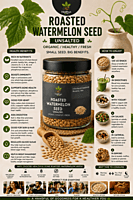 Roasted Watermelon Seeds Unsalted | Healthyx Zone