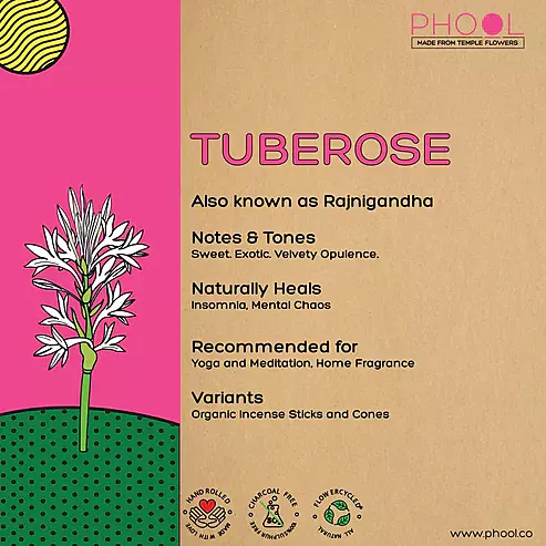 Phool TUBEROSE Incense Cones