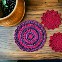 Crochet Multicolour Trivet
