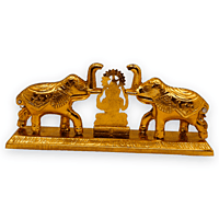 Elephant Pair Kum Kum Bharani With Ganesh