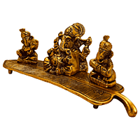 Musical 3 Ganesha On Leaf Musical 3 Ganesha On Leaf