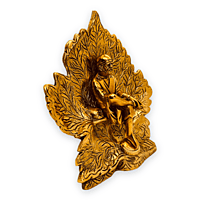 Sai Baba Leaf Gold 17 X 19 X 5 cm Sai Baba Leaf Gold 17 X 19 X 5 cm