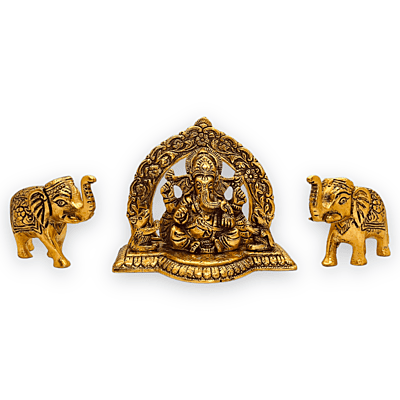 Elephant + Ganesh Gold  Colour Combo