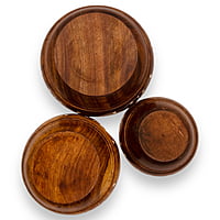Wooden Bowl Set of 3 Wooden Bowl Set of 3
