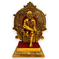 Sai Baba Singhasan Small Gold Colour Sai Baba Singhasan Small Gold Colour