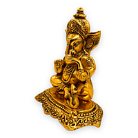Rat Ganesha Plate Gold Rat Ganesha Plate Gold