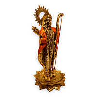 Standing Ram Gold Colour 13 X 32 X 13 cm