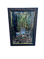 Beautifully photographed in their natural habitat and elegantly framed Bengal tiger in the wild || wildlife photograhy || Professionally captured photo || tiger in a frame || home décor || Framed