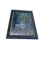 Beautifully photographed in their natural habitat and elegantly framed Bengal tiger in the wild || wildlife photograhy || Professionally captured photo || tiger in a frame || home décor || Framed