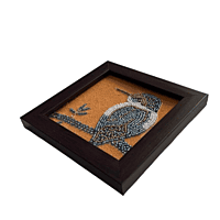 Zardozi Kingfisher Wooden Coaster (Set of 2)