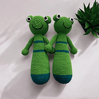 Crochet Frog Sleep Buddy