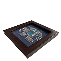 Zardozi Elephant Wooden Coaster (Set of 2) Zardozi Elephant Wooden Coaster (Set of 2)