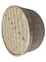 Eelika Handwoven Bamboo Utility Box with cover || excellent finish || for Dining room and kitchen || 25.5L * 25.5W * 13.5H Centimeters