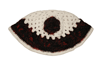 EELIKA Handmade Crochet Poncho and Cap Set for Kids, and Red, maroon and White || kids between 6-7 years.
