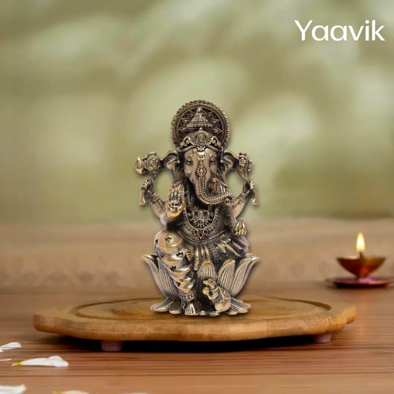 Lord Ganesha – Auspicious Beginnings | Fine Brass | 4”
