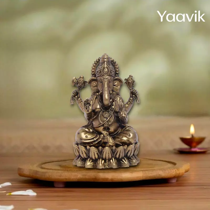 Lord Ganesha – Auspicious Beginnings | Fine Brass | 2.5”
