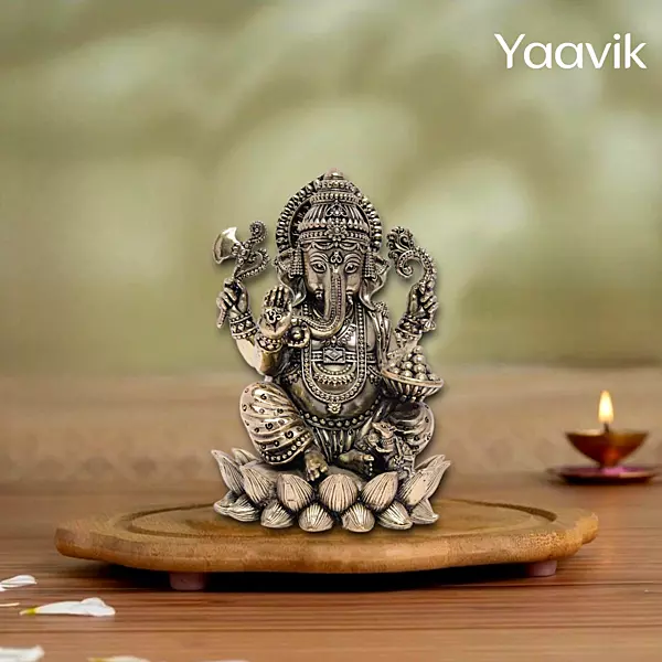 Lord Ganesha – Sacred Modak Blessing | Fine Brass | 5”