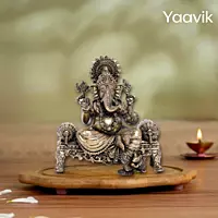 Lord Ganesha – Royal Presence | Fine Brass | 4”