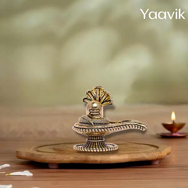 Shiv Lingam – Naga Sacred Form | Fine Brass | 1.5”