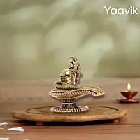 Shiv Lingam – Naga Sacred Form | Fine Brass | 1.5”