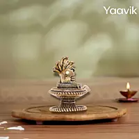 Shiv Lingam – Naga Sacred Form | Fine Brass | 1.5”