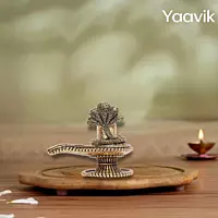 Shiv Lingam – Naga Sacred Form | Fine Brass | 1.5”