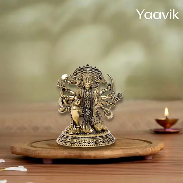 Panchamukhi Hanuman – Supreme Protection | Fine Brass | 4.5”