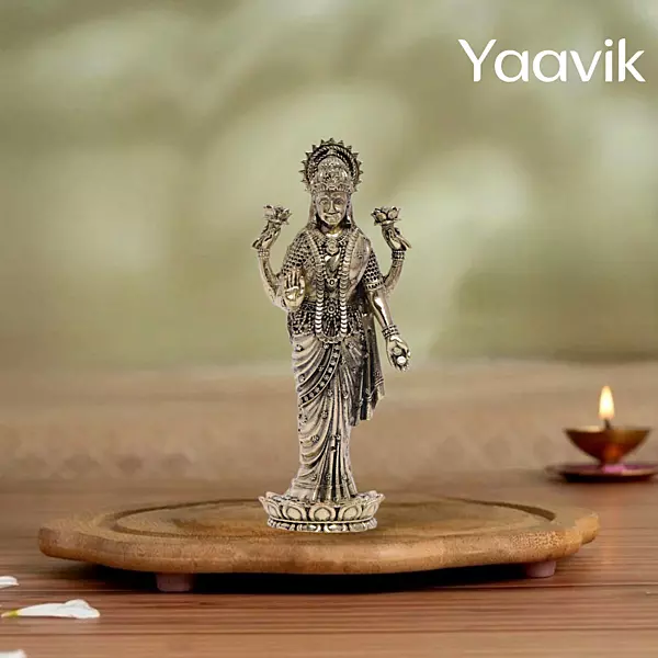 Goddess Lakshmi – Standing Grace | Fine Brass | 4”