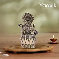 Goddess Saraswati – Lotus Wisdom | Fine Brass | 2.5”