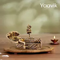 Ananthashayana Vishnu – Cosmic Rest | Fine Brass | 1.5”