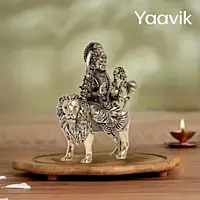 Goddess Durga – Lion Throne Power | Fine Brass | 4”