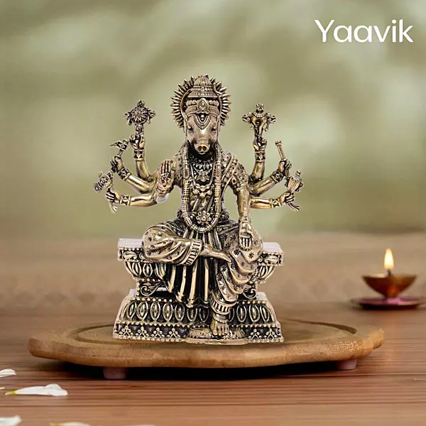 Goddess Varahi – Protective Force | Fine Brass | 4”