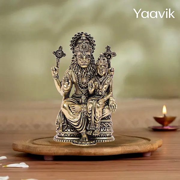 Lakshmi Narasimha – Fierce Protection | Fine Brass | 4”