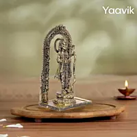 Ayodhya Ram with Dashavatar Arch β Heritage Sanctum | Fine Brass | 8β