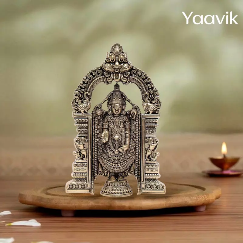 Lord Venkateswara (Tirupati Balaji) – Divine Benediction | Fine Brass | 6”