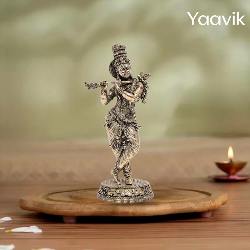 Lord Krishna – Divine Grace | Fine Brass | 6.4”