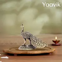 Standing Peacock – Majestic Presence | Fine Brass | 2.5”