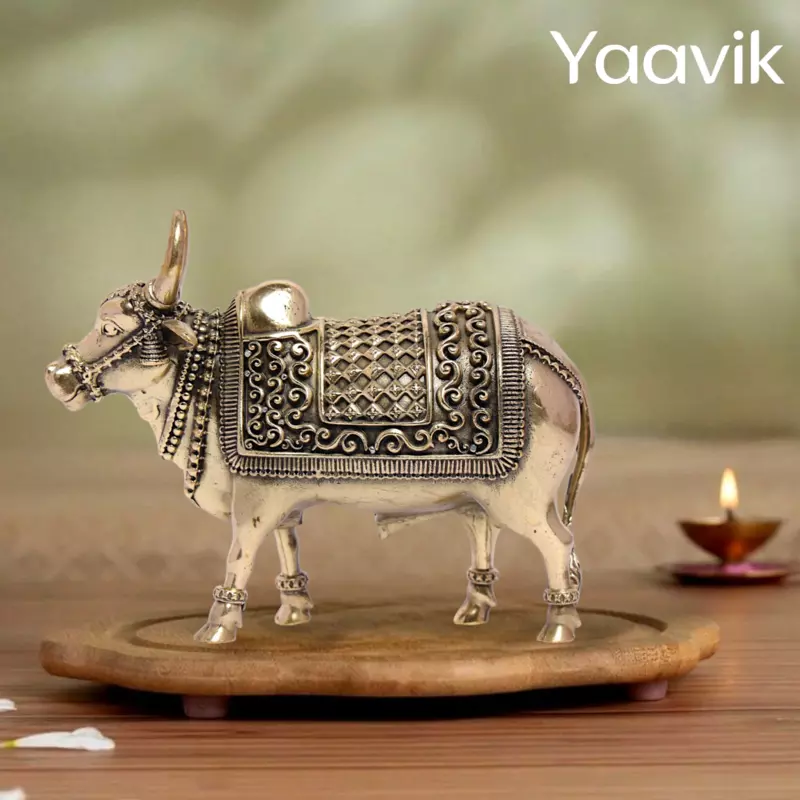 Bull (Nandi) – Sacred Guardian | Fine Brass | 4”