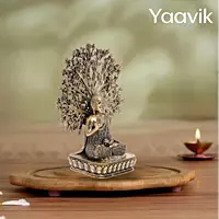 Buddha with Bodhi Tree – Enlightened Stillness | Fine Brass | 6.5”