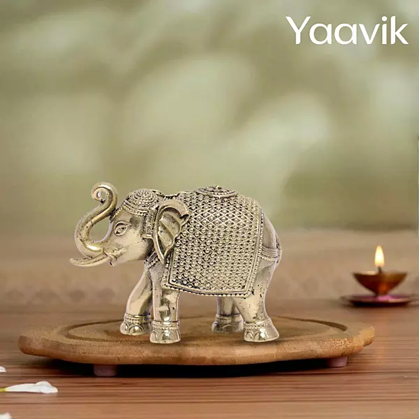 Elephant – Sacred Prosperity | Fine Brass | 1.9”