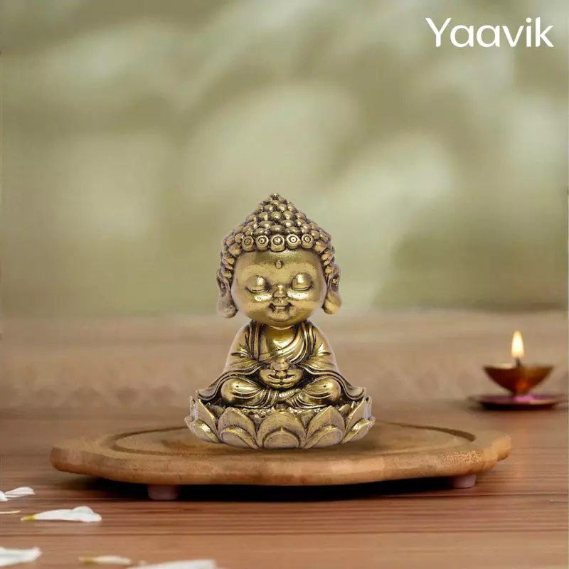 Child Buddha – Serene Peace | Fine Brass | 2.5”