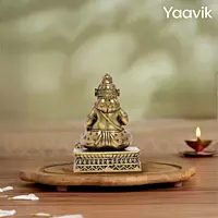 Lord Kubera – Guardian of Wealth | Fine Brass | 3”