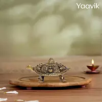 Ashtalakshmi Vastu Tortoise – Eightfold Prosperity | Fine Brass | 1”