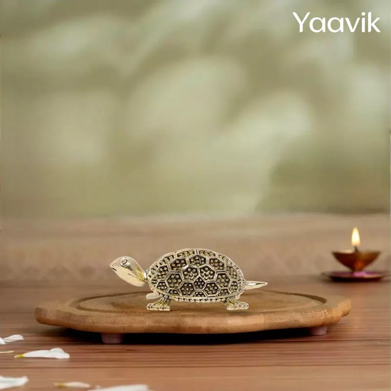 Vastu Tortoise – Auspicious Stability | Fine Brass | 1”