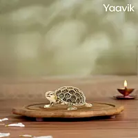 Vastu Tortoise – Auspicious Stability | Fine Brass | 1”