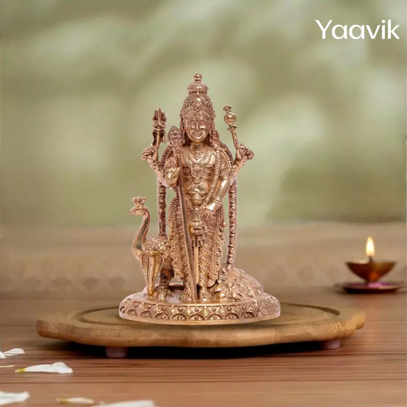 Lord Murugan – Timeless Divine Presence | Panchaloha | 4”